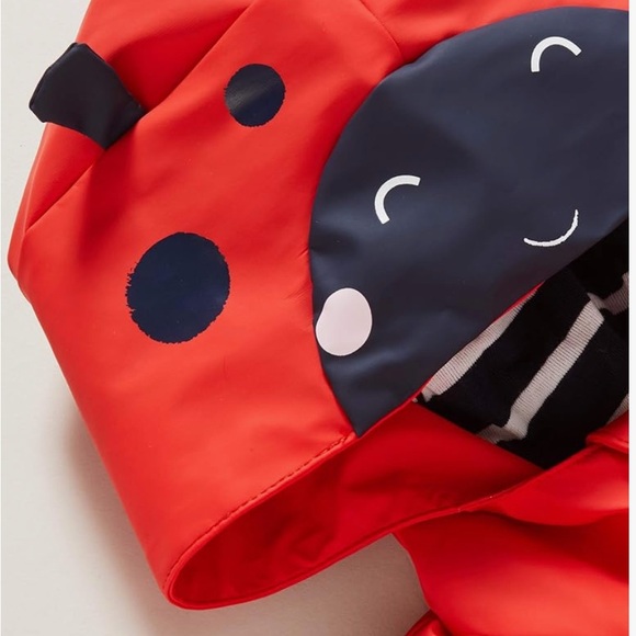 Girls Raincoat with ladybug hood - Picture 4 of 6